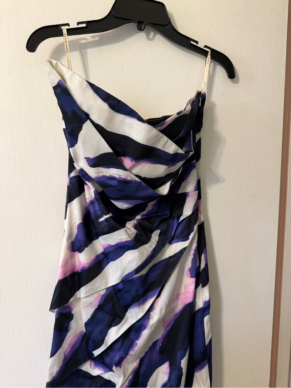 Karen Millen Abstract Brushstroke Dress - Size 6 - Multicolor - Picture 3 of 16